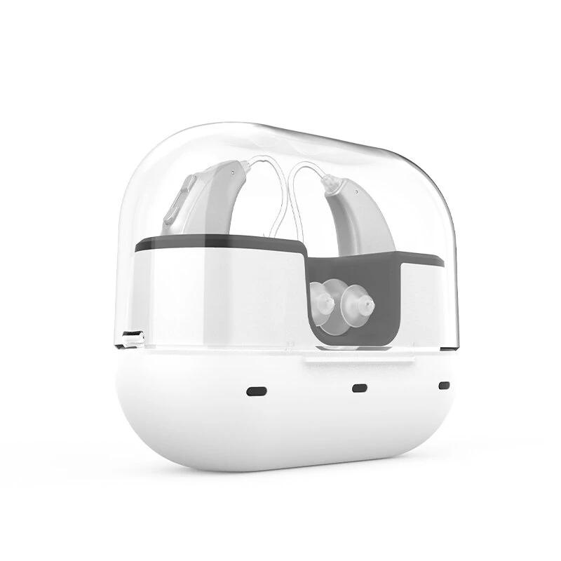 Portable Slim Rechargeable Digital In-Ear Sound Amplifier with Charging Case Hearing Earphones (image for) Portable Slim Rechargeable Digital In-Ear Sound Amplifier with Charging Case Hearing Earphones